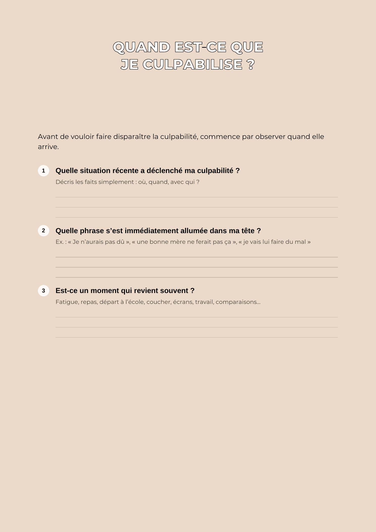 Page 28 du carnet « Je dépose le costume »