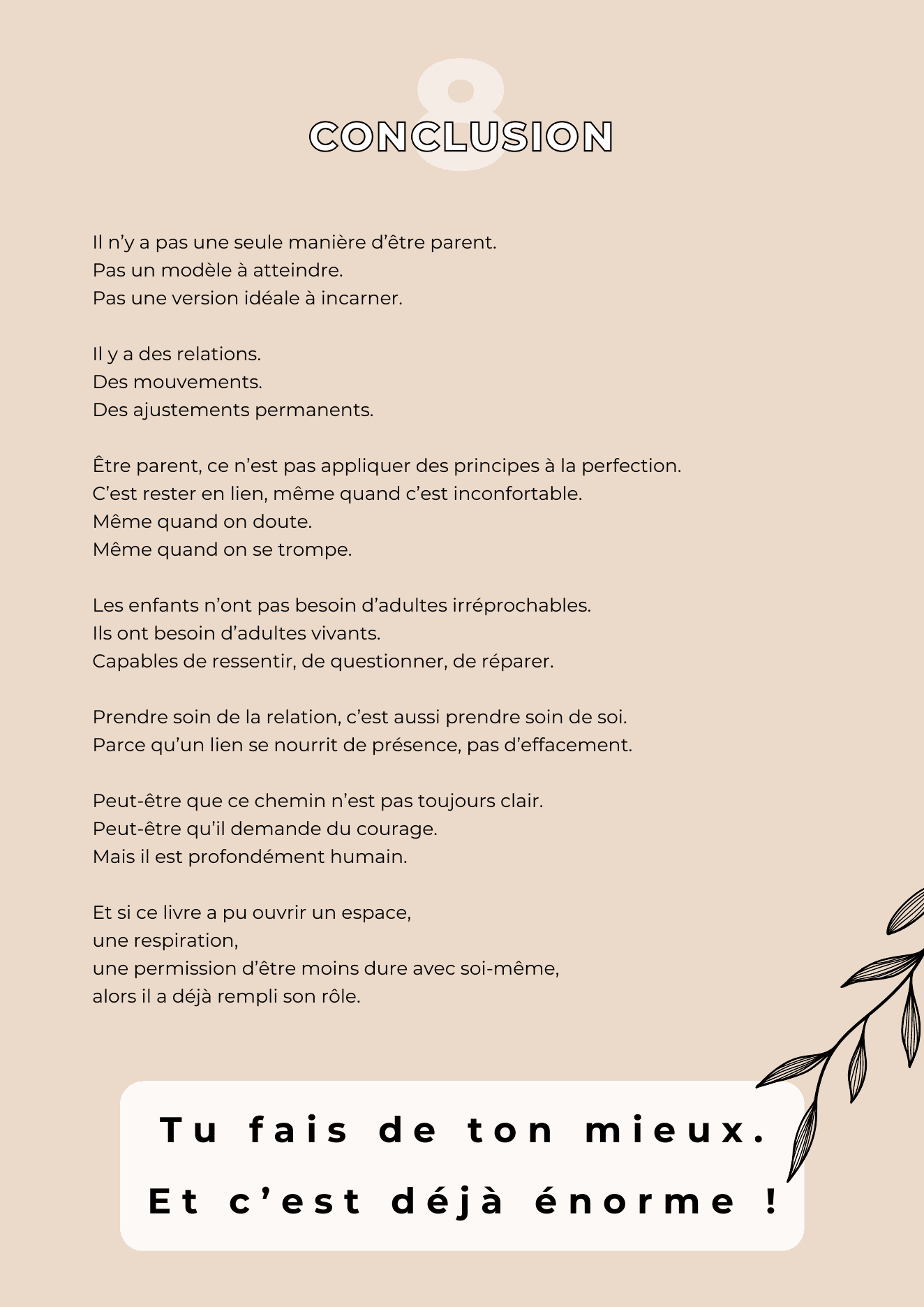 Page 25 du guide « Déculpabiliser la maternité »